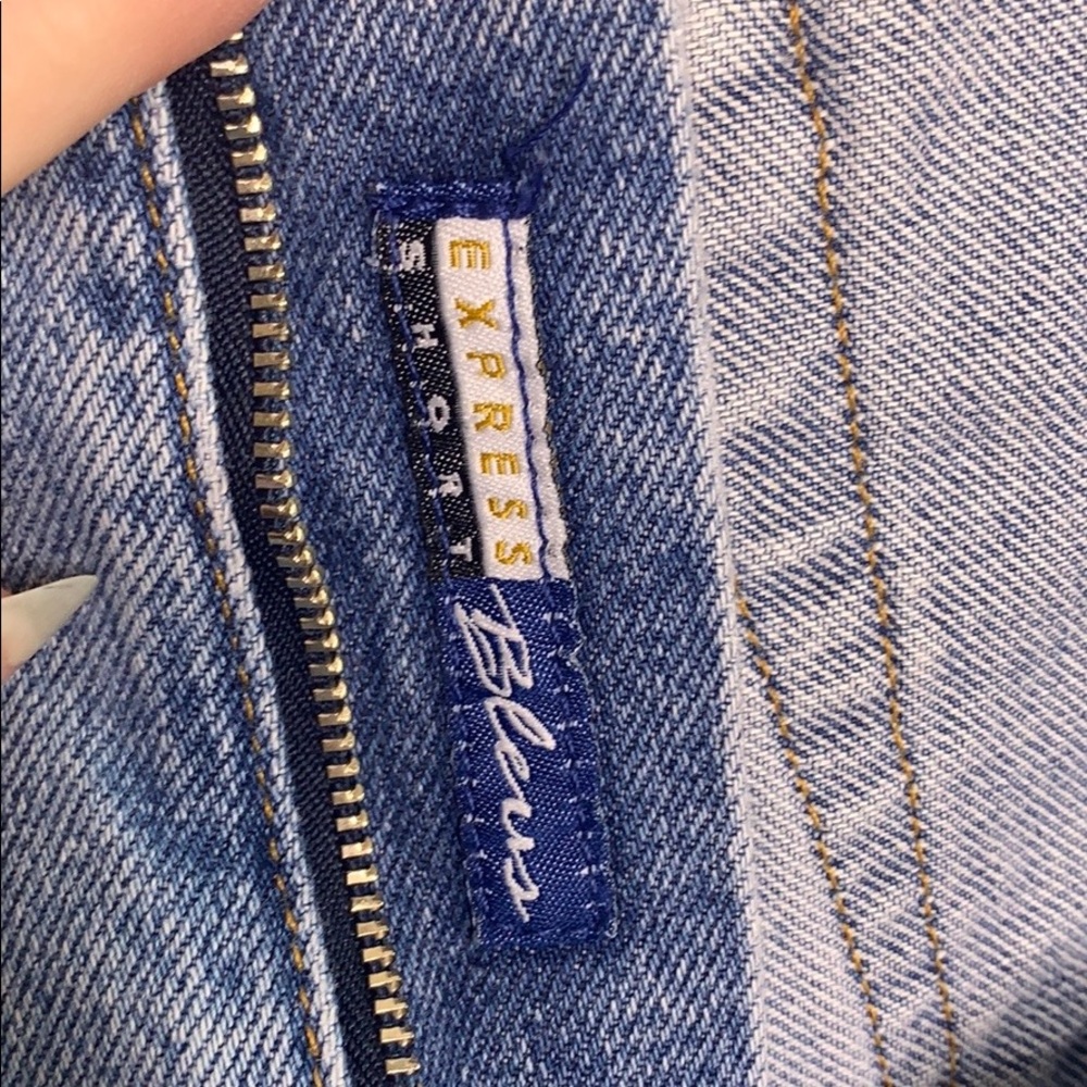Vintage Express Jean Shorts Embellished Plus 14 - Picture 14 of 14